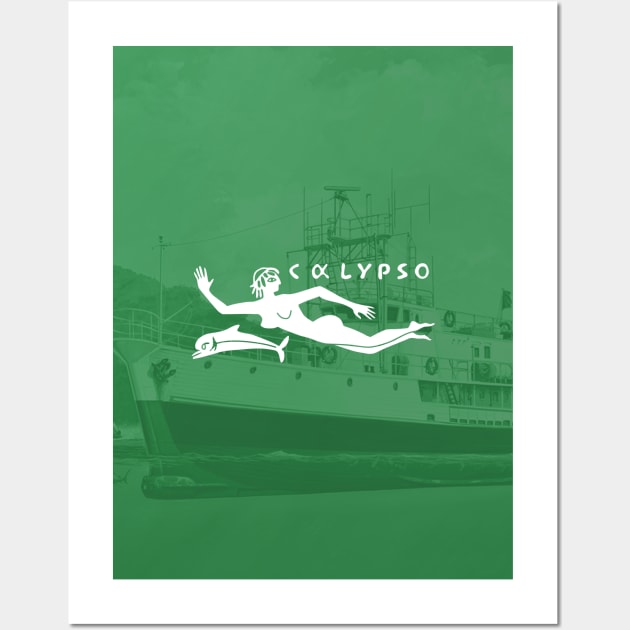 RV Calypso, Jacques Yves Cousteau Wall Art by GreekTavern